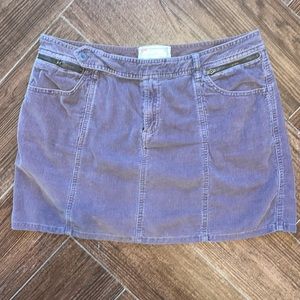 Urban Outfitters Purple Courderoy Mini Skirt Size 10